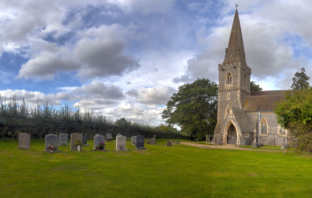 St Matthew's Church, Midgham. Photograph by Nick Young.