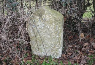 A milestone on the old A34 at Chieveley.