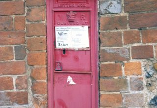 Postbox at Welford. Photograph by Sue Ellis.